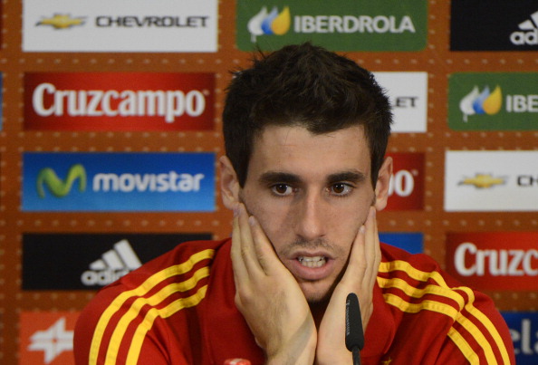 Spanish midfielder Javi Martinez gesture