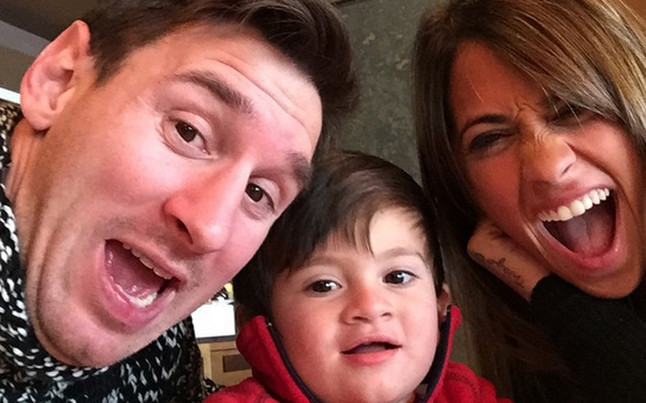 Barça: Antonella and Thiago wish to Messi a good Holiday of the fathers