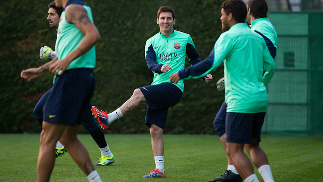 Lionel Messi Entraînement Barça
