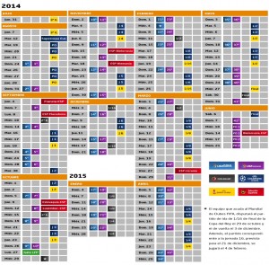 calendrier liga