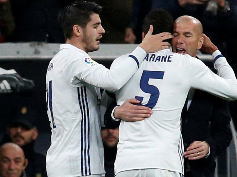 real madrid zidane varane morata