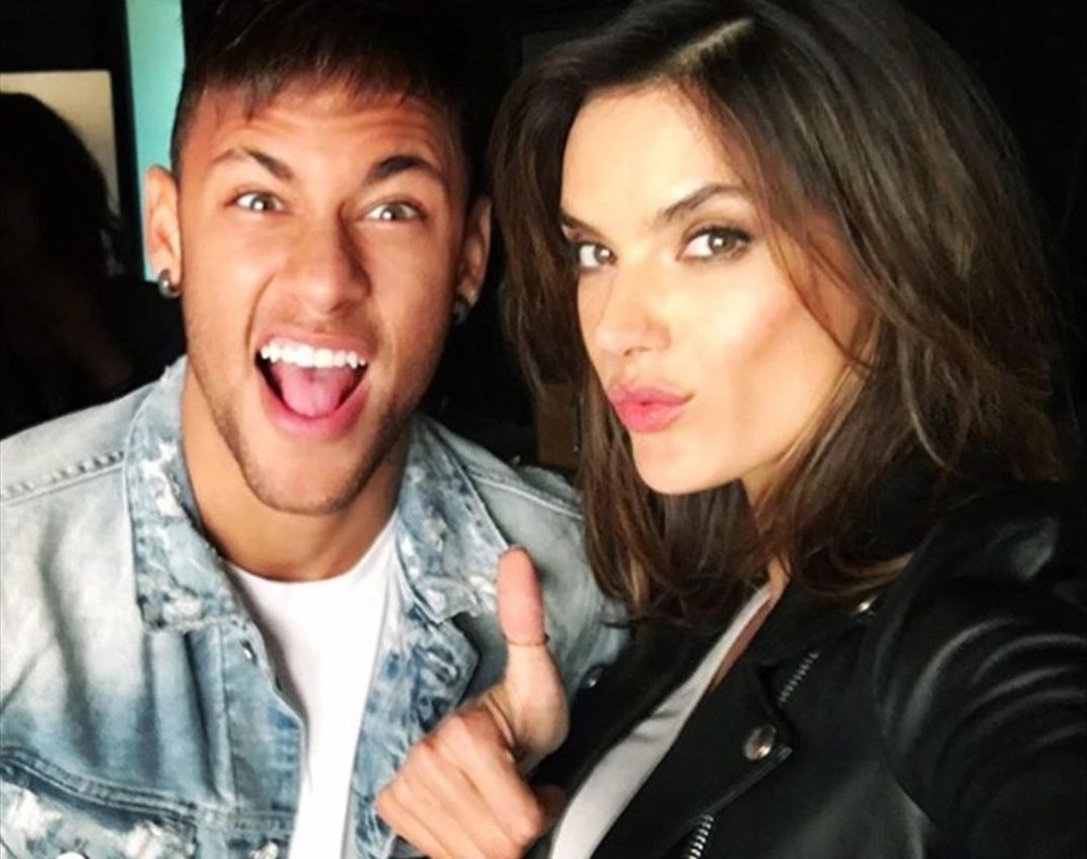 GENTE ALESSANDRA AMBROSSIO Y NEYMAR